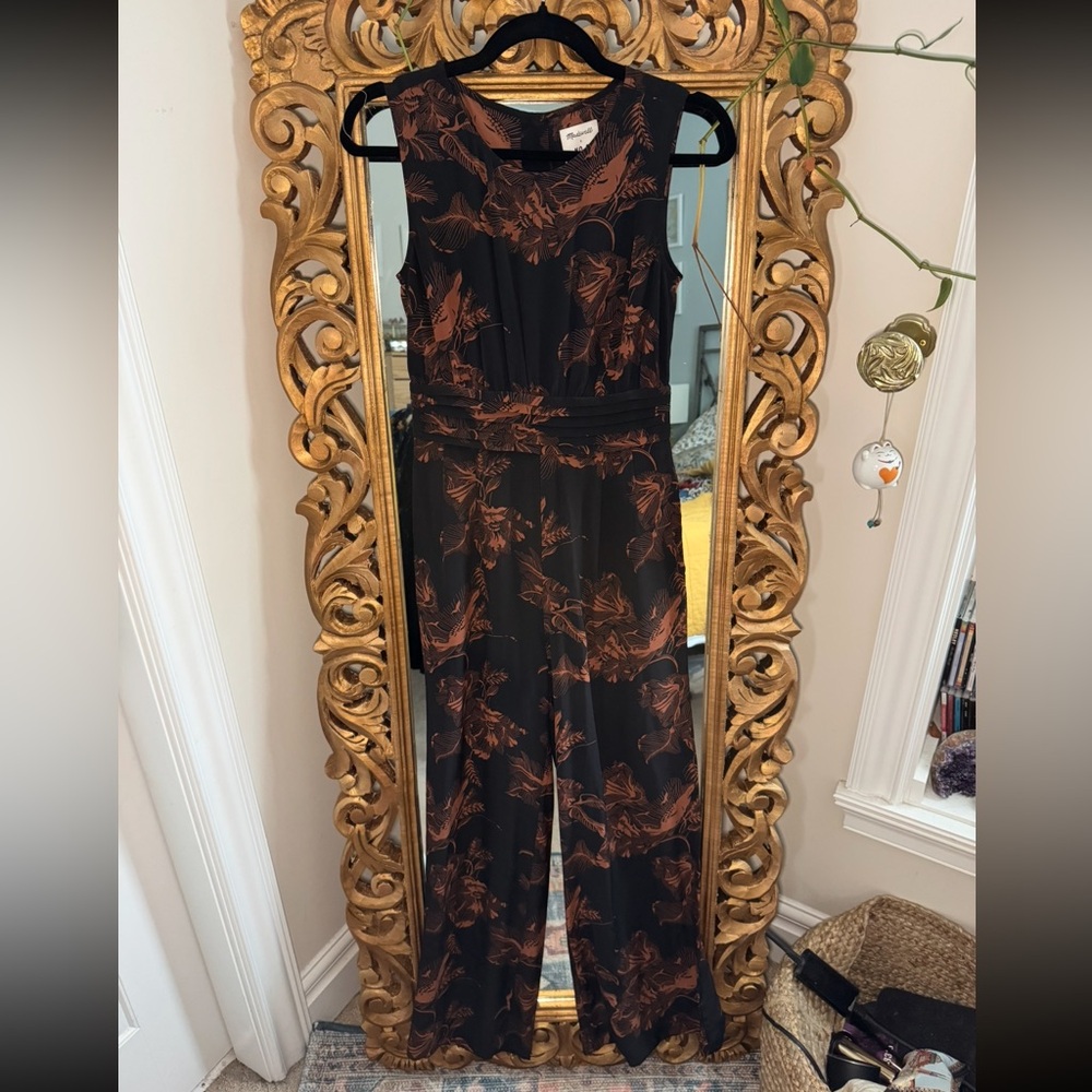 No. 6 Black and Brown Floral Jumpsuit